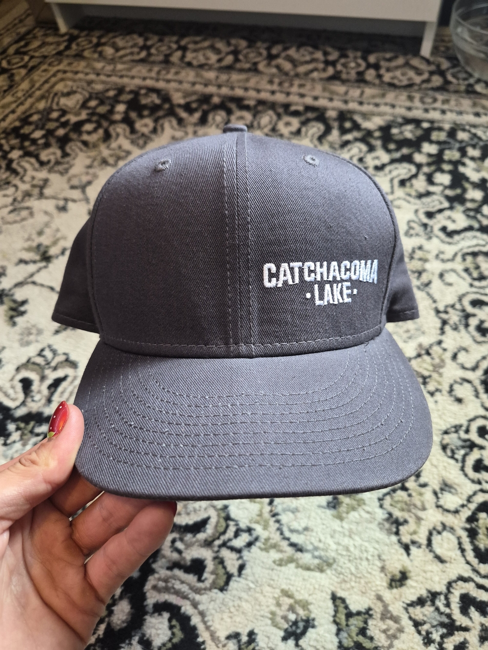 Catchacoma Lake New Era 9FIFTY Snapback Hat - Charcoal Gray